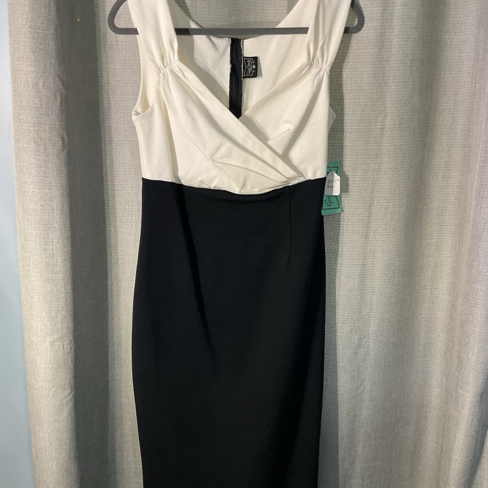 RockSteady Black and White Midi Dress